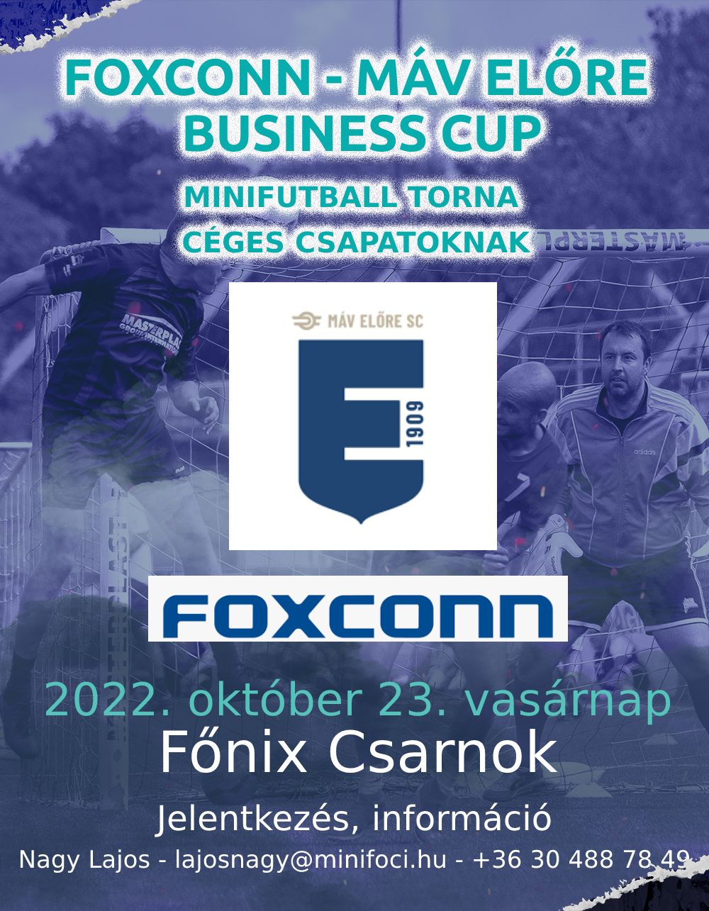 A MÁV Előre SC kispályás labdarúgó tornát rendez vasárnap